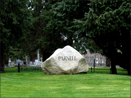 Parnell's gravesite.